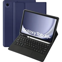Аксессуар для планшетных ПК BeCover Case Smart Keyboard TouchPad Deep Blue for Samsung Galaxy Tab A9 Plus SM-X210/SM-X215/SM-X216 (712412): Цвет синий