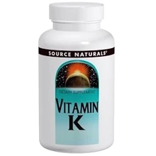 Source Naturals Vitamine K, 500 mcg, 200 Tab: Тип Витамин K