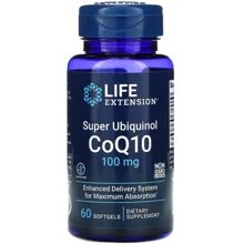 Life Extension Super Ubiquinol CoQ10 Суперубихинол и коэнзим Q10 100 мг 60 капсул: Вид Неферментные