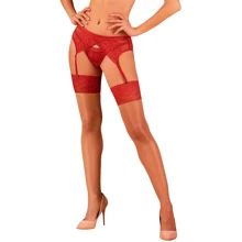 Чулки под пояс с широким кружевом Obsessive Lacelove stockings XL/2XL: Для кого Для женщин
