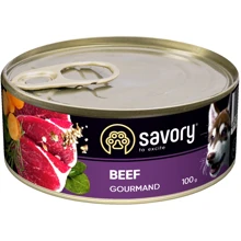 Влажный корм Savory для взрослых собак с говядиной 100 г (30419): Тип Влажный корм