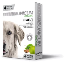 Капли от блох и клещей Unicum Organic для собак на натуральной основе 4 капсулы (UN-026): Тип Капли