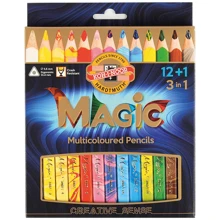 Набір олівців KOH-I-NOOR MAGIC 3в1, 12 + 1 кольорові (340801): Тип кольорові