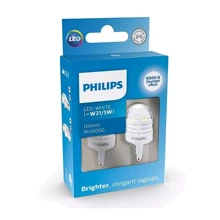Светодиодная автолампа Philips W21/5W LED White Ultinon Pro6000 12В (11066CU60X2): Головной свет Габариты