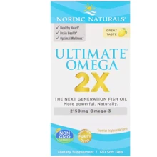 Nordic Naturals Ultimate Omega 2X 2150 mg 120 Soft Gels Риб'ячий жир зі смаком лимона: Тип Омега 3