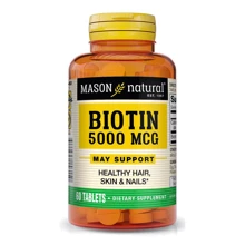Mason Natural Biotin 5000 mcg Біотин 60 таблеток: Тип вітамін B