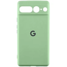 Чехол для телефонов Lakshmi Premium Silicone Case with Logo Full Camera Mint for Google Pixel 7 Pro: Совместимость Google Pixel 7 Pro