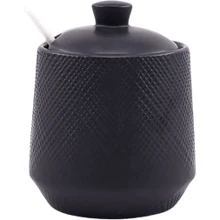 Сахарница Maestro Black с ложкой 0.3л (MR20001-09): Цвет черный
