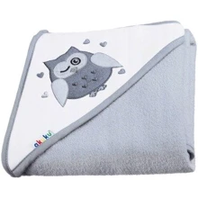 Полотенце с капюшоном Akuku 100x100 см, серое (A1248): undefined undefined
