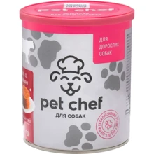Вологий корм для собак Pet Chef м'ясний паштет з яловичиною 800 г (90457): Тип Влажный корм