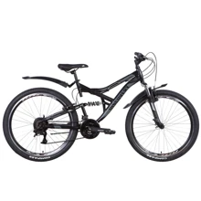 Велосипед Discovery CANYON AM2 Vbr с крылом Pl 2022 ST 26" черно-серый (OPS-DIS-26-448): Материал рамы Сталь