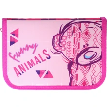 Пенал CLASS 99203, 1 отд., 2 отворота, без наполнения Funny Animals: Год выпуска коллекции 2019