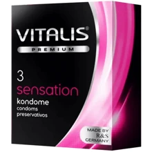 Презервативи Vitalis Premium Sensation 3 шт (40304): Тип Для максимального захисту