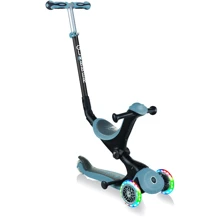 Самокат GLOBBER серии GO UP DELUXE LIGHTS 5в1 пепельно-голубой, колеса с подсветкой 20/50кг: Количество колес 3