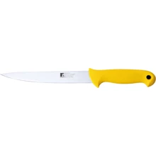 Ніж Bergner Professional color для нарізки 17.5 см (BG-39142-YE): Лезо Нержавеющая сталь