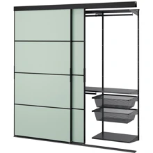 Шкаф с раздвижными дверцами ІКЕА SKYTTA / BOAXEL 202х65х205 см (095.576.88): undefined undefined