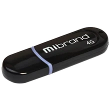 USB-флешка Mibrand 4GB Panther USB 2.0 Black (MI2.0/PA4P2B): Стандарт USB USB 2.0