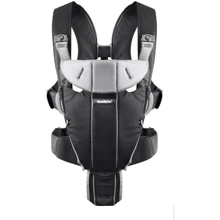 Рюкзак-кенгуру Babybjorn Carrier Miracle Black/Silver (96065): Материал полиэстер, коттон
