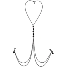 Украшение на грудь с натуральными камнями Art of Sex - Nipple clamps Lava: Для кого Для женщин