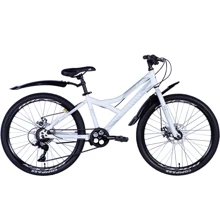 Велосипед ST 24" Discovery FLINT DD рама- 13" с крылом Pl 2024 белый (м) (OPS-DIS-24-344): Диаметр колес, дюймов 24