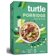 Овсяная каша Turtle с ягодами годжи и семенами чиа без глютена органическая 400 г (5425038430097): Вид Каша