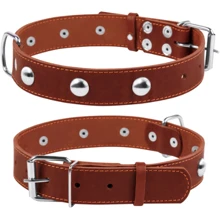 Ошейник Collar одинарный с украшением ш 35 мм, д 48-63 см коричневый (02716): Производитель Collar