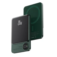 Внешний аккумулятор Q9 Power Bank 5000mAh MagSafe 20W Dark Green: Количество USB 1