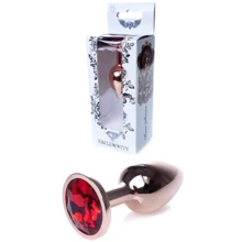 Анальная пробка с кристаллом BOSS of TOYS Boss Series - Jewellery Red Gold PLUG Red S, BS6400109: Для кого Унисекс