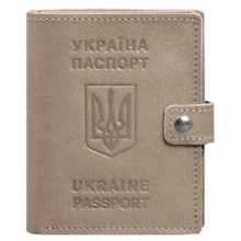 Обложка-портмоне на паспорт BlankNote 25.1 Светло-бежевая (BN-OP-25-1-light-beige): Пол Унисекс