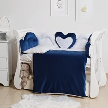 Постельный комплект 6 эл. Twins Romantic Heart 4024-R-009-09, blue, синий: Тип постельный комплект