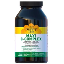 Country Life Maxi-C Complex 1000 mg Комплекс витамин C 180 таблеток: Тип Витамин C