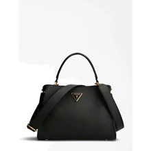 Женская сумка тоут Guess Downtown Chic Turnlock Satchel черная (HWVB8385050-BLA): Пол Женский