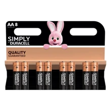 Батарейки лужні Duracell Simply AA LR6, 8шт (5000394002272): undefined undefined