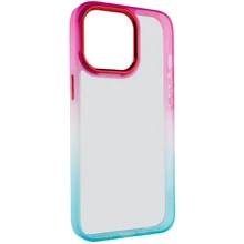 Чохол для iPhone TPU Case TPU+PC Fresh Sip Turquoise/Pink для iPhone 13 Pro Max: Колір розовый