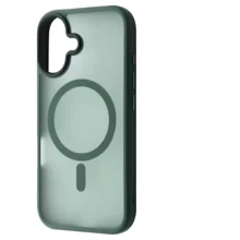 Чехол для iPhone WAVE Matte Insane Case with MagSafe Green for iPhone 16 Plus: Цвет зеленый