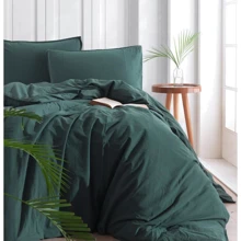 Комплект постільної білизни SoundSleep Stonewash dark green зелений (92847002): Матеріал ранфорс