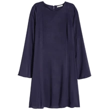 Платье H&M 4311014 50 синее повседневное до середины бедра: Состав Вискоза
