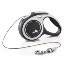 Поводок-рулетка Flexi New Comfort Cord размер XS 3 м до 8 кг черный (2748): Тип шнура Трос