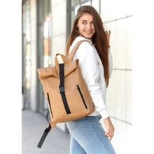 Женский рюкзак Sambag RollTop бежевый (24208026): Пол Женский