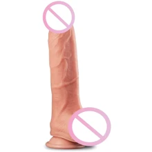 Фаллоимитатор LoveToy Dual Layer Platinum Silicone Cock 10" (телесный): Назначение Вагинальные