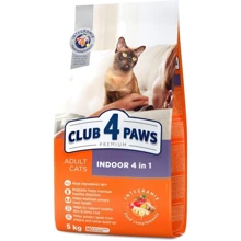 Сухой корм Club 4 Paws Premium Adult cats для взрослых кошек, живущих в помещении 4в1 5 кг (4820083909429): Тип Сухой корм