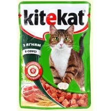 Влажный корм Kitekat для котов с ягненком в соусе 24х100 г (4770608239183): Тип Влажный корм