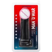 Фаллоимитатор Jumbo Jack Man O'war, 21х5 см, черный: Назначение Анальные