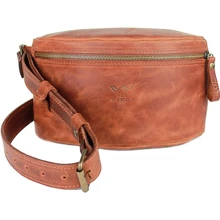 Шкіряна поясна сумка The Wings коричнева (TW-BeltBag-kon-crz): Стать жіночий