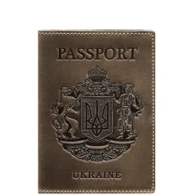 Обложка для паспорта BlankNote темно-коричневая (BN-OP-UA-o): Пол Унисекс