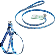 Шлея и поводок Lucky Pet Лапки голубая (4820224219561): Производитель Lucky Pet