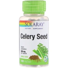 Solaray, Celery Seed, 505 mg, 100 VegCaps (SOR-01154): Форма випуску капсули