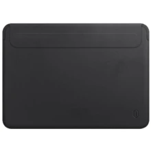 WIWU Skin Pro 2 Leather Sleeve Black for MacBook Air 15" M3 | M2 (2024 | 2023): Цвет черный (Black)