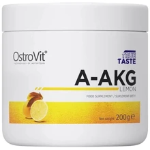 Амінокислота для спорту OstroVit A-AKG 200 g /40 servings/ Lemon: Смак Лимон