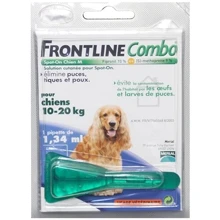 Спот-Он Merial Frontline Combo от блох и клещей Монопипетка для собак весом 10-20 кг M (25475): Тип Капли